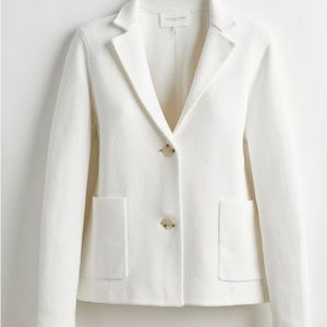 State of Cotton New York City The Beale cotton knit blazer ivory size XS